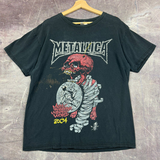 2004 Metallica Pushead Madly In Anger With The World Tour Graphic Shirt L 1157