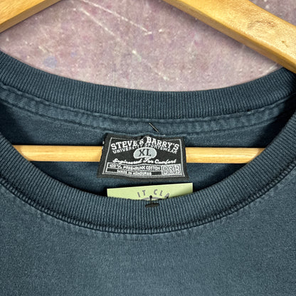 00s Black ECW Wrestling Shirt 3366