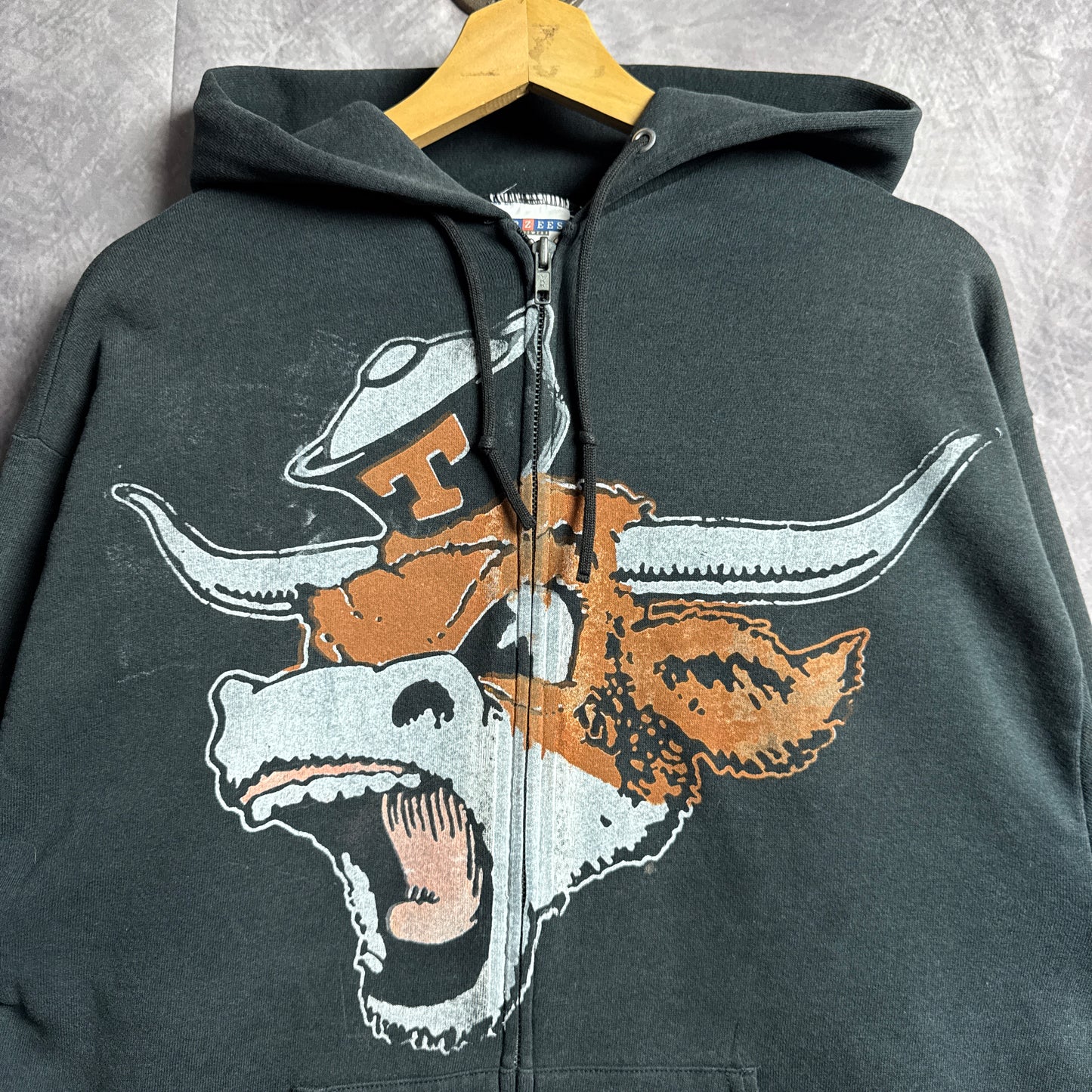 Black Don’t Mess With Classic Texas Longhorns Zip Hoodie 4413