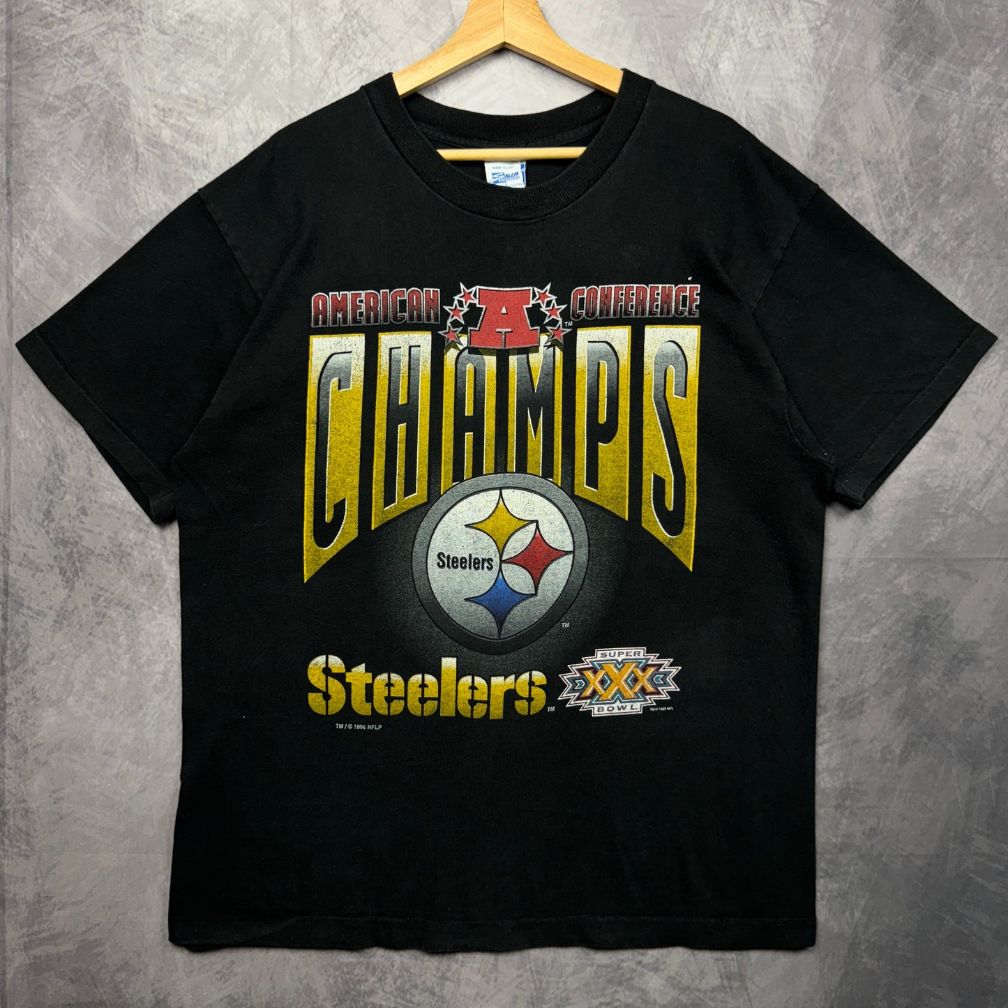 1996 Black Pittsburgh Steelers Shirt 4213