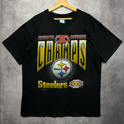 1996 Black Pittsburgh Steelers Shirt 4213