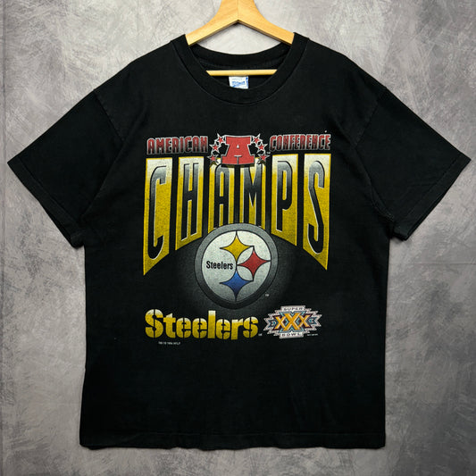 1996 Black Pittsburgh Steelers Shirt 4213