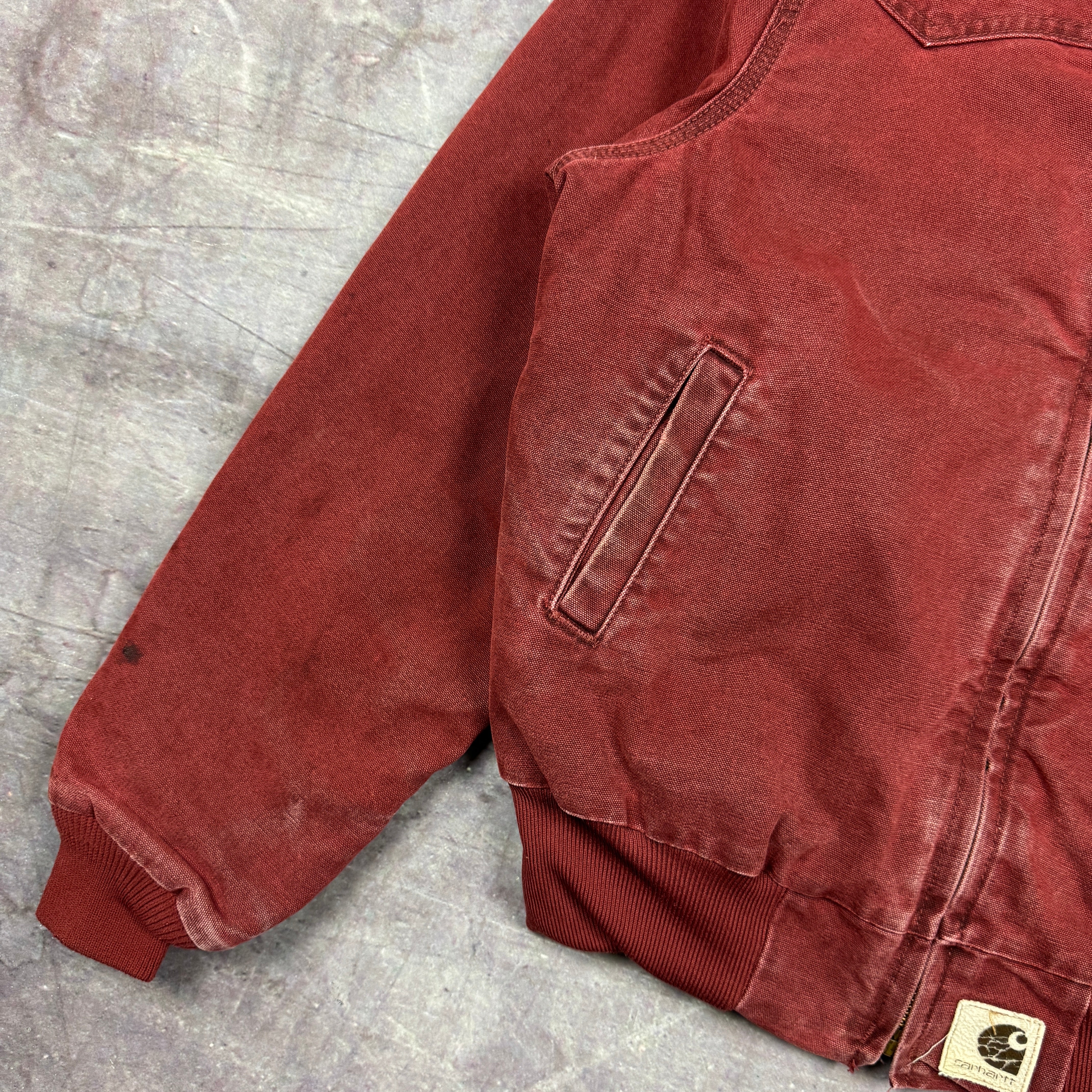 90s Red Carhartt Western Santa Fe Work Jacket M J14BRK 2299