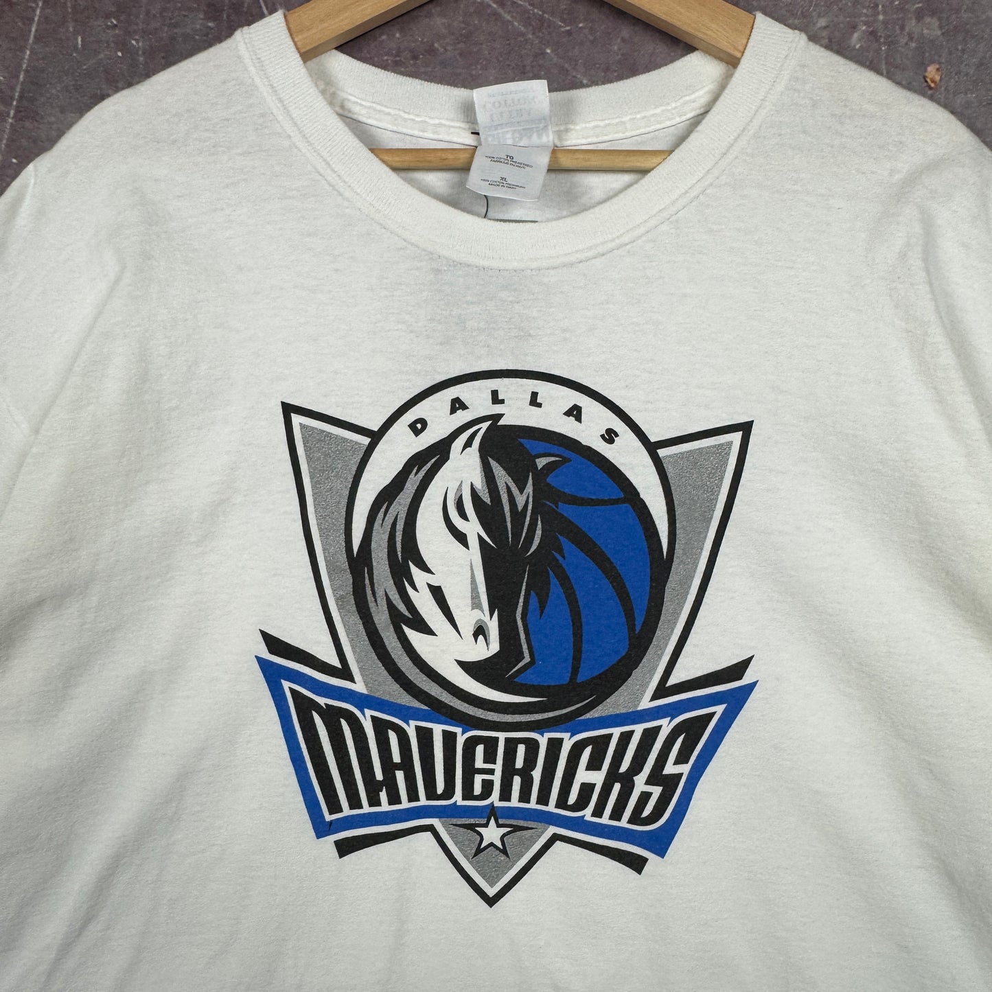 00s White Dallas Mavericks Shirt 3305
