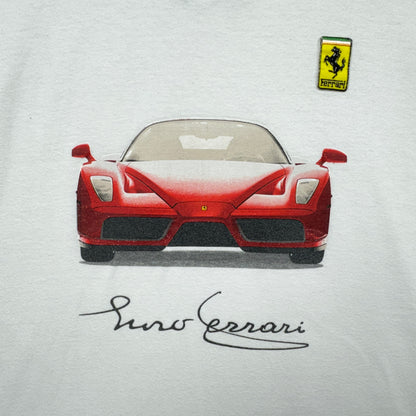00s White Enzo Ferrari Tee 4009