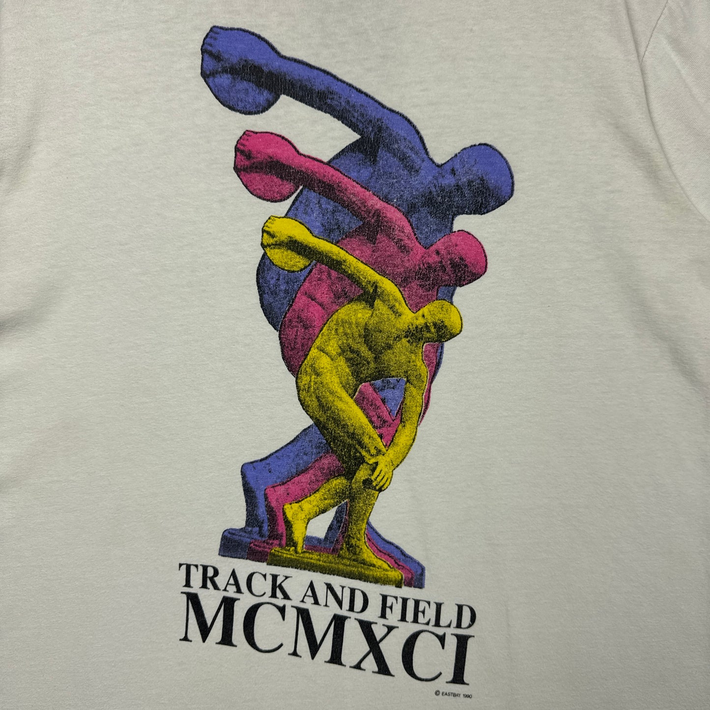 1991 White Track And Field Art Tee 3830
