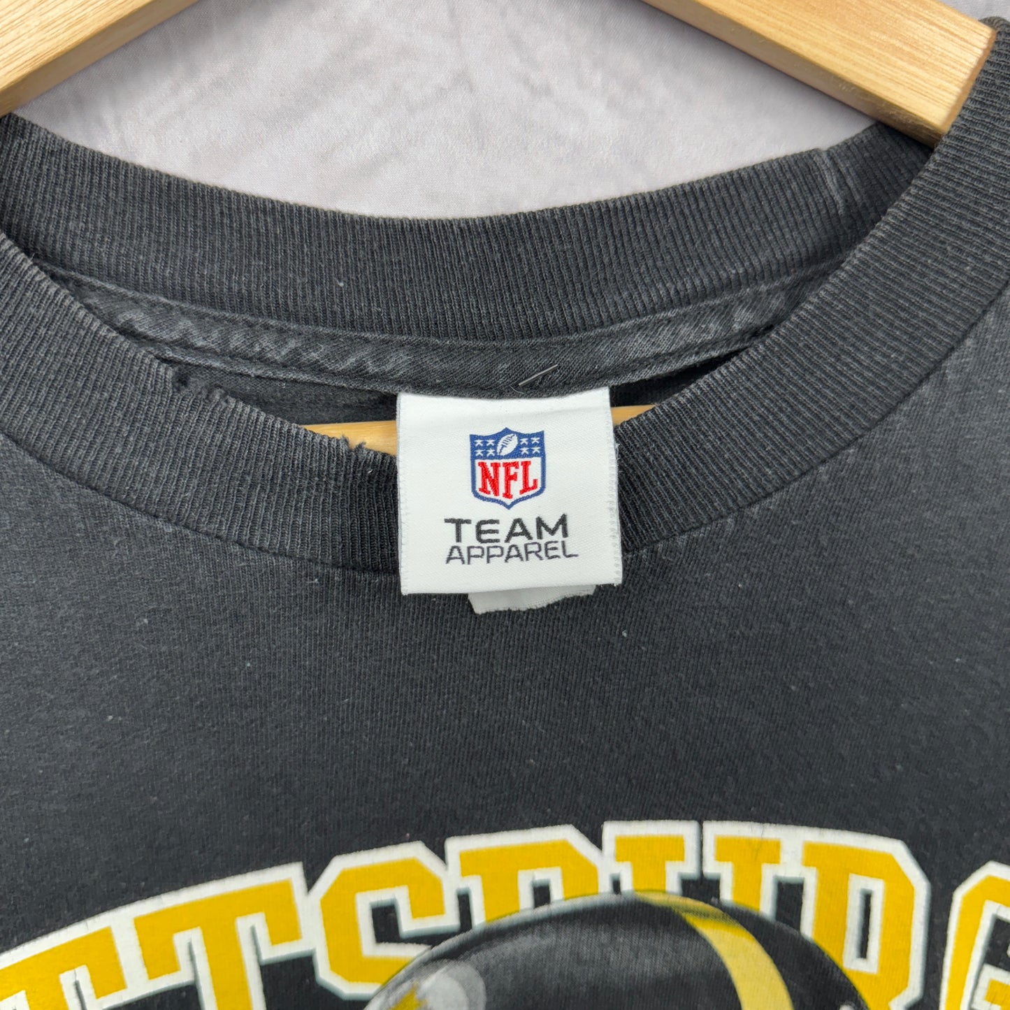 90s Black Pittsburgh Steelers Shirt 4188