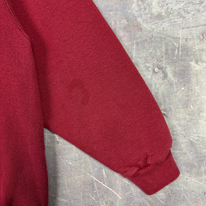 90s Red Nike Essential Logo Mini Swoosh Tonal Crewneck Sweatshirt M 1202