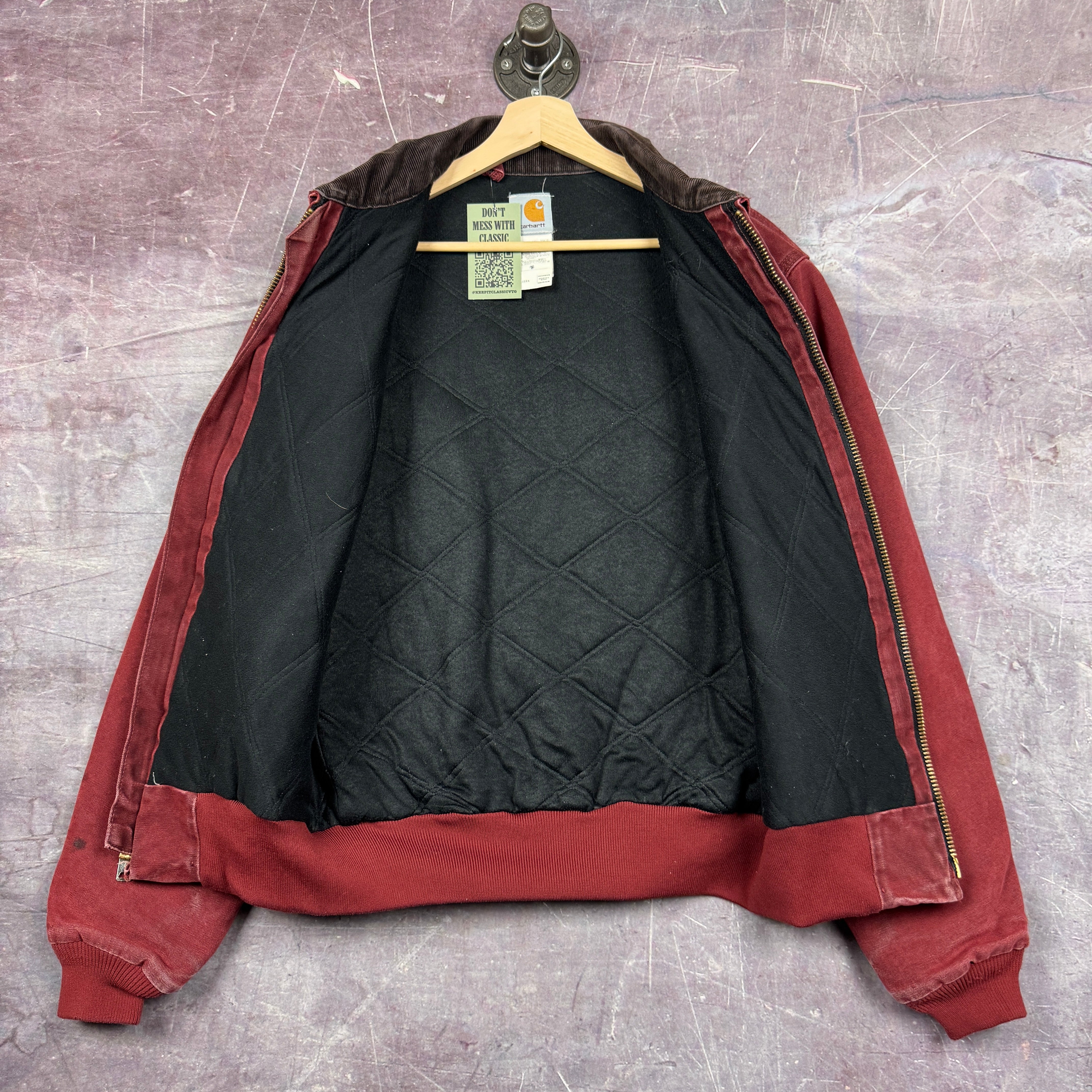 90s Red Carhartt Western Santa Fe Work Jacket M J14BRK 2299
