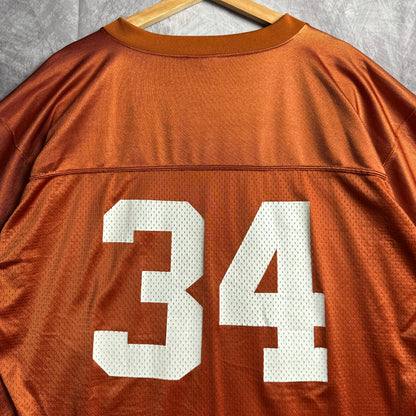 90s Orange Texas Longhorns Reebok Ricky Williams #34 Jersey 4620
