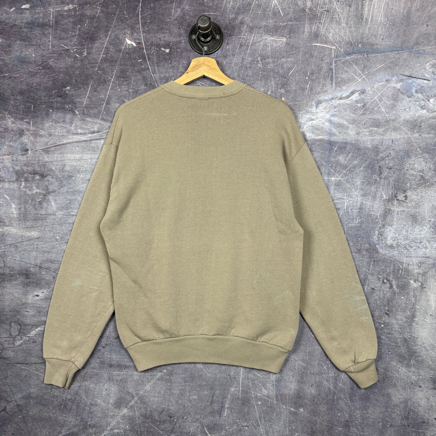 90s Tan Brown KUT 90.5 FM Austin Public Radio Graphic Crewneck Sweatshirt M 0063