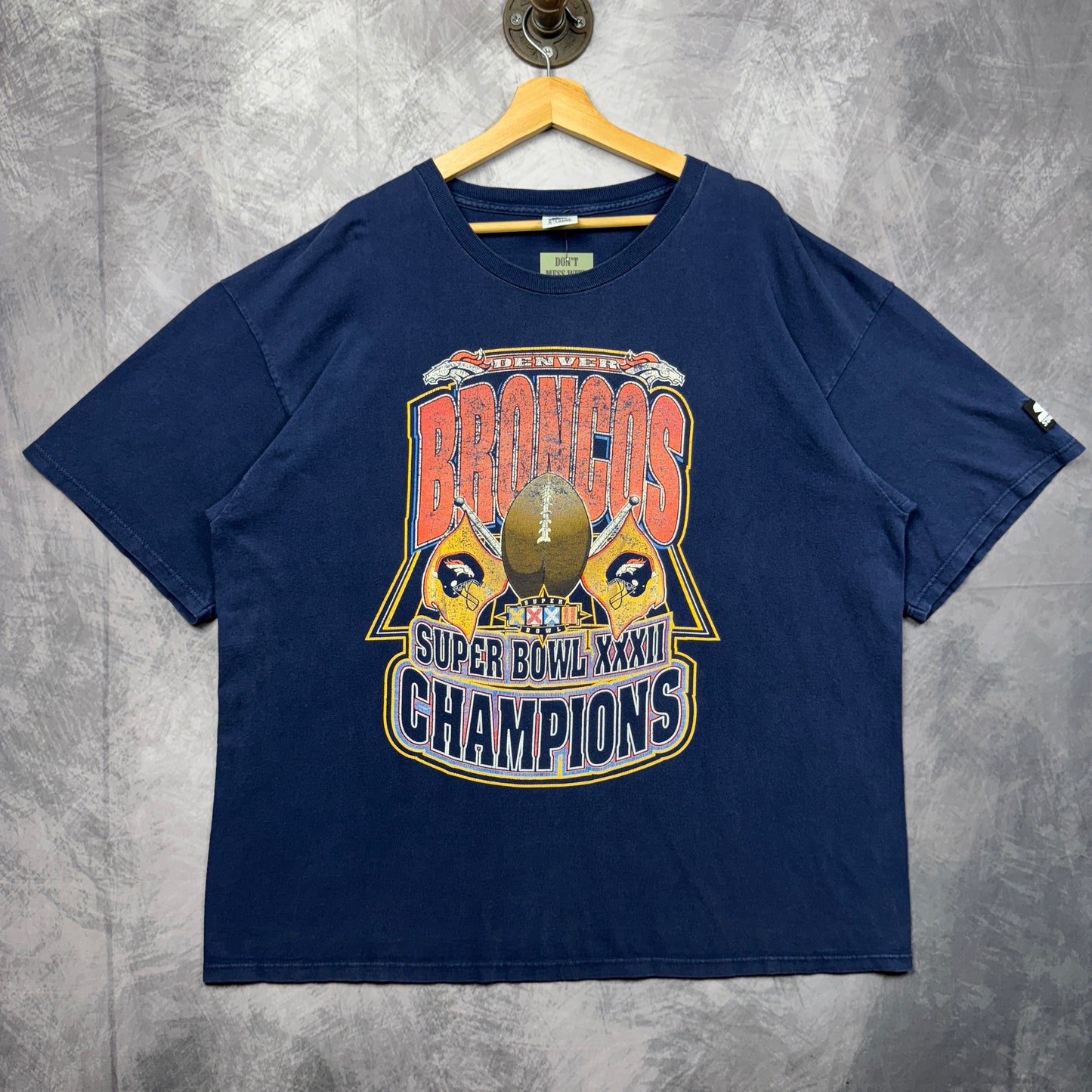 1997 Blue Denver Broncos Super Bowl XXXII Shirt 4218