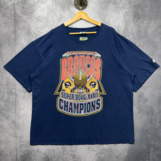 1997 Blue Denver Broncos Super Bowl XXXII Shirt 4218