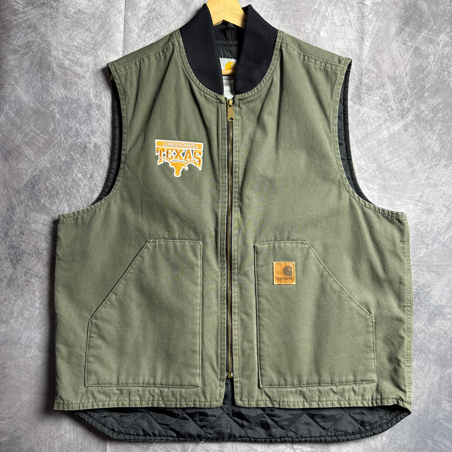 90s Green Texas Longhorns Carhartt Vest 4452