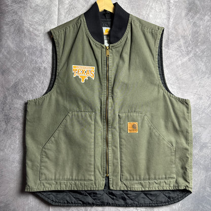 90s Green Texas Longhorns Carhartt Vest 4452