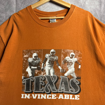 00s Orange Texas Longhorns In-Vince-Able Shirt 4561