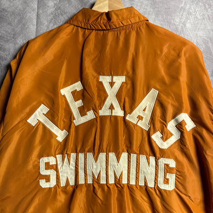 70s Orange Texas Longhorns Swimming Coaches Jacket 4470