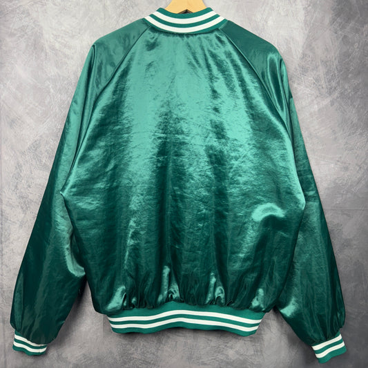 80s Teal Miami Dolphins Chalk Line Satin Jacket 4060