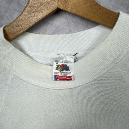 90s White Pittsburgh Steelers Crewneck Sweatshirt 4275