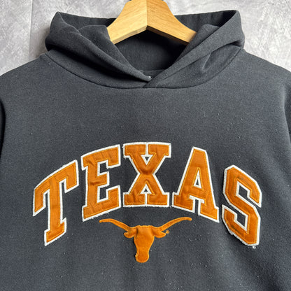 90s Black Russell Texas Longhorns Hoodie 4415