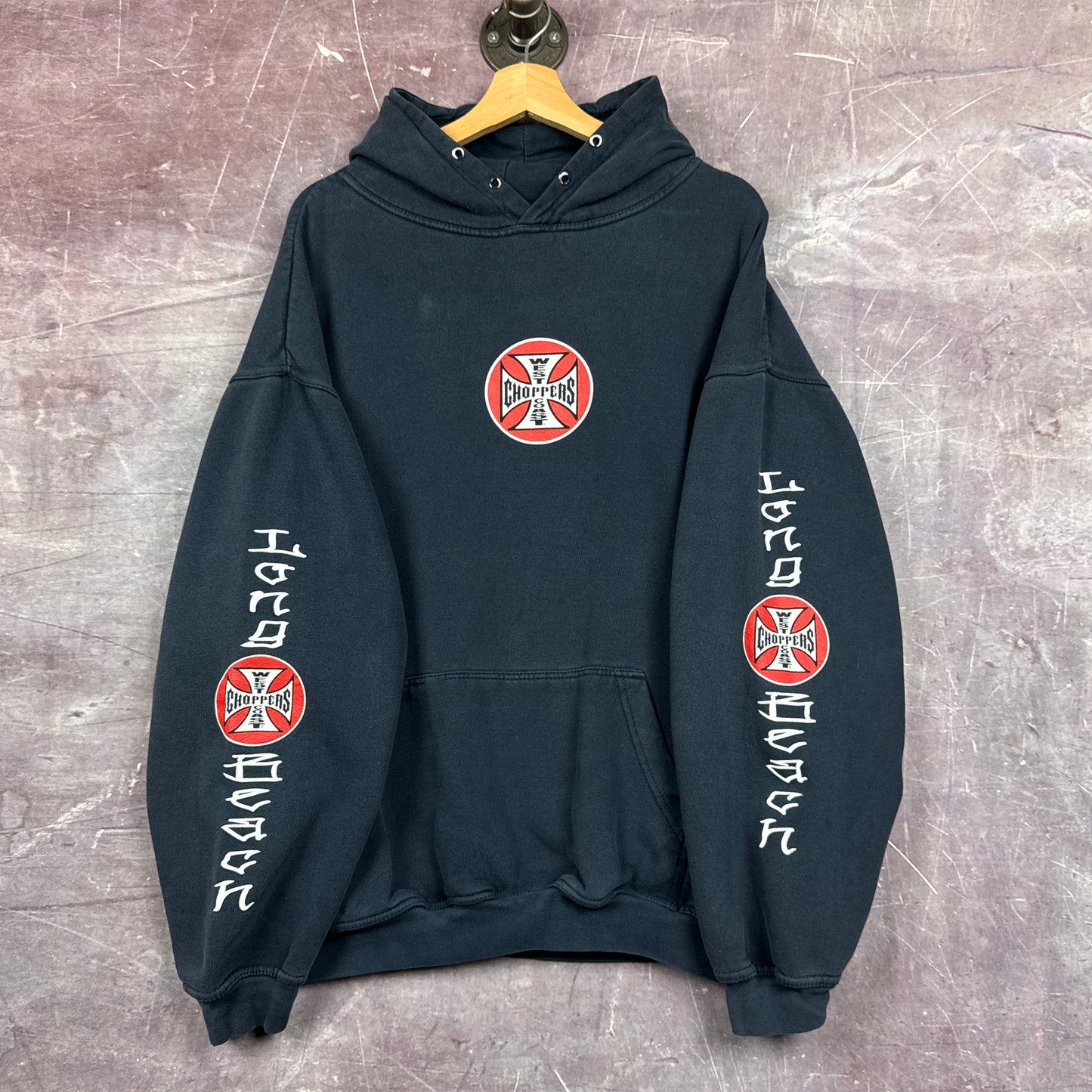 90s Black West Coast Choppers Hoodie 3042