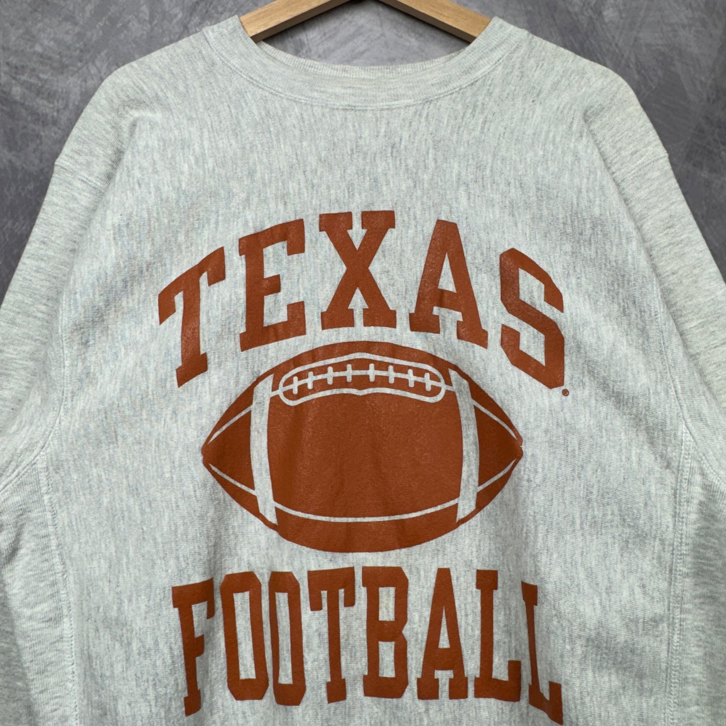 90s Grey Champion Reverse Weave Football Texas Longhorns Crewneck Sweatshirt 4377