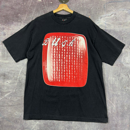 1994 Black Bush Sixteen Stone Album Tour Graphic Shirt L 1103