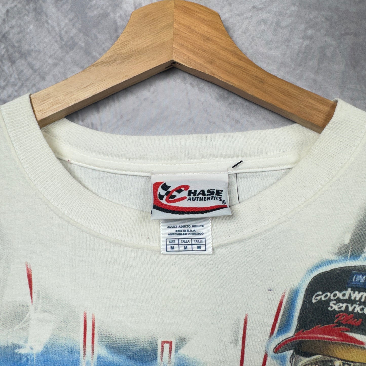 90s White Dale Earnhardt Shirt 3915