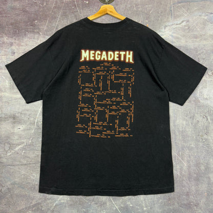 1999 Black Megadeth Mouse And Cheese Tour Graphic Shirt XL 1098