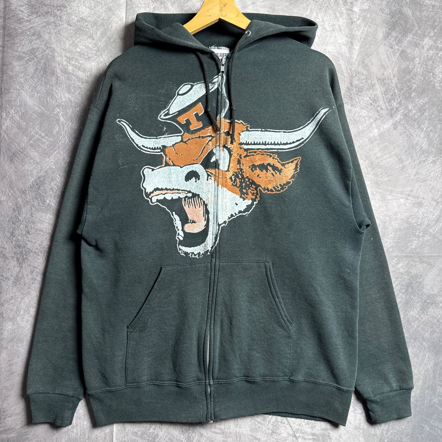 Black Don’t Mess With Classic Texas Longhorns Zip Hoodie 4413
