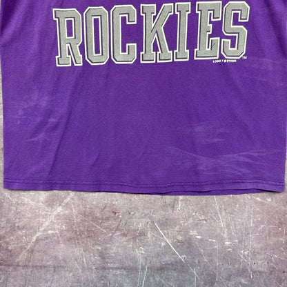 90s Purple Colorado Rockies Shirt 3292