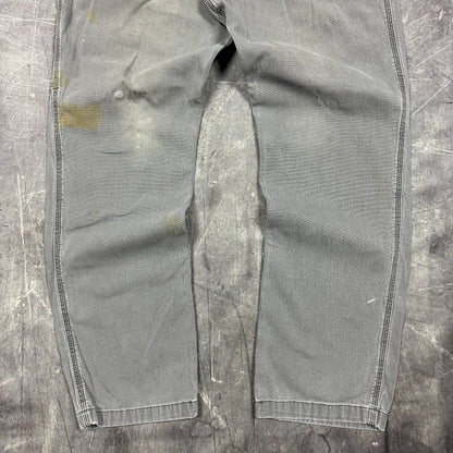 00s Gray Carhartt Lightweight Carpenter Work Pants 36x30 AG38