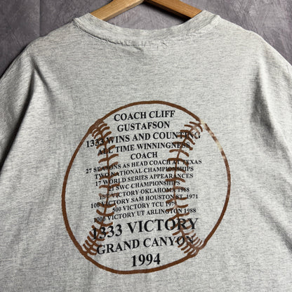 1994 Grey Texas Longhorns Baseball Coach Gus Shirt 4539