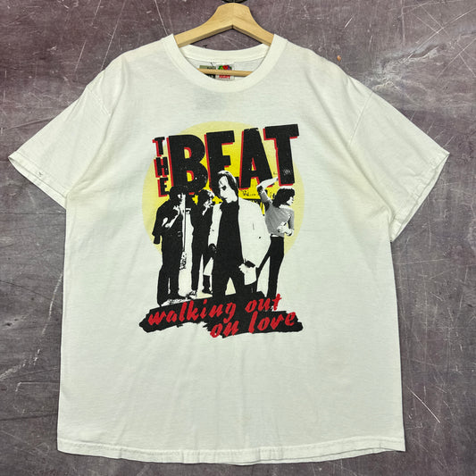 Early 00s White The Beat Walking Out On Love Graphic Shirt L 2927