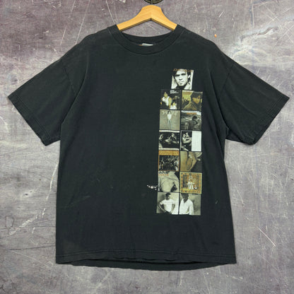 1999 Faded Black John Mellencamp Album Cover Rural Electrification Tour Graphic Shirt L 1095