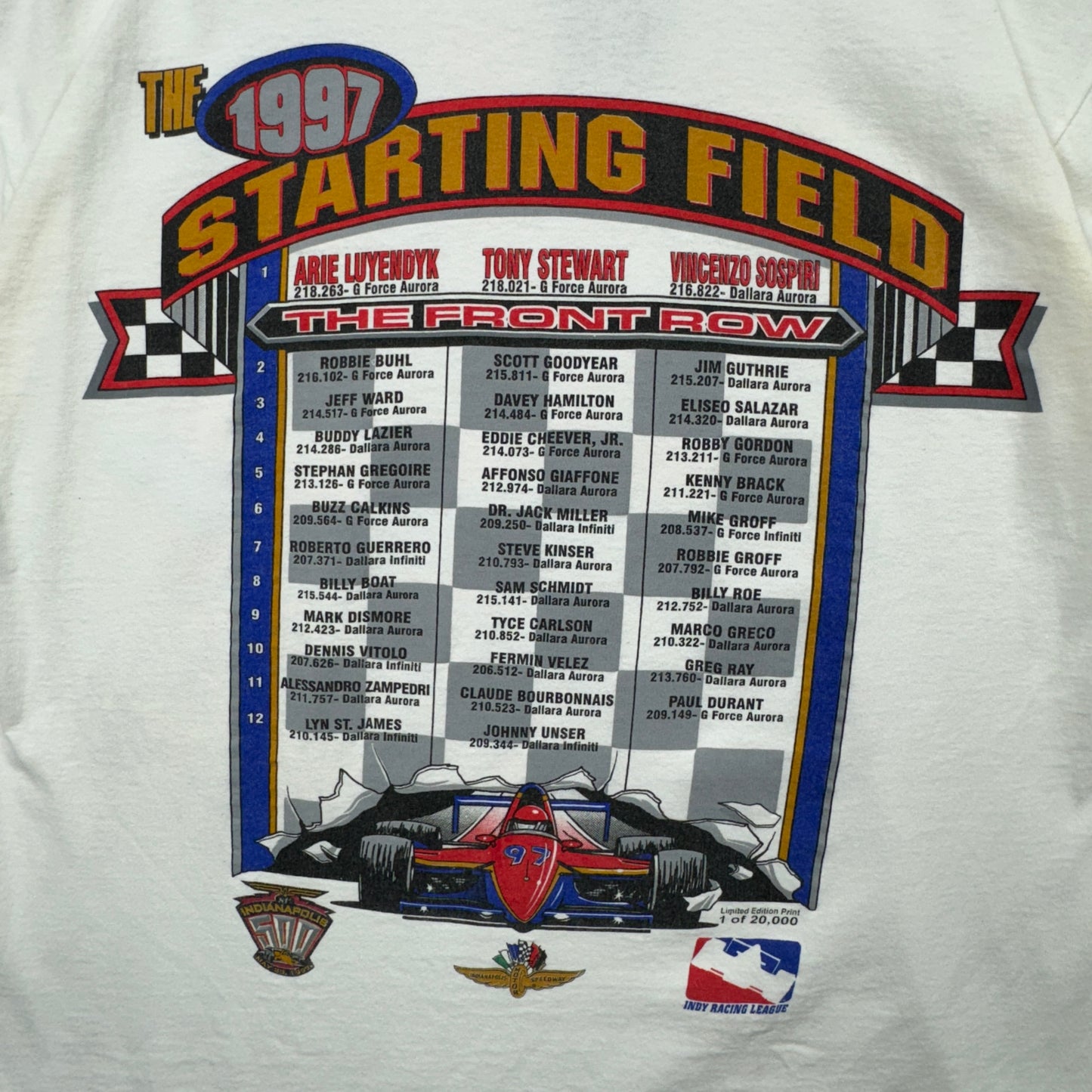 1997 White Indianapolis Speedway Shirt 3931