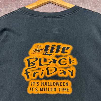 90s Black Miller Lite Shirt 3705