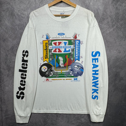 2006 White Superbowl XL Longsleeve Shirt 4238