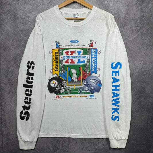 2006 White Superbowl XL Longsleeve Shirt 4238
