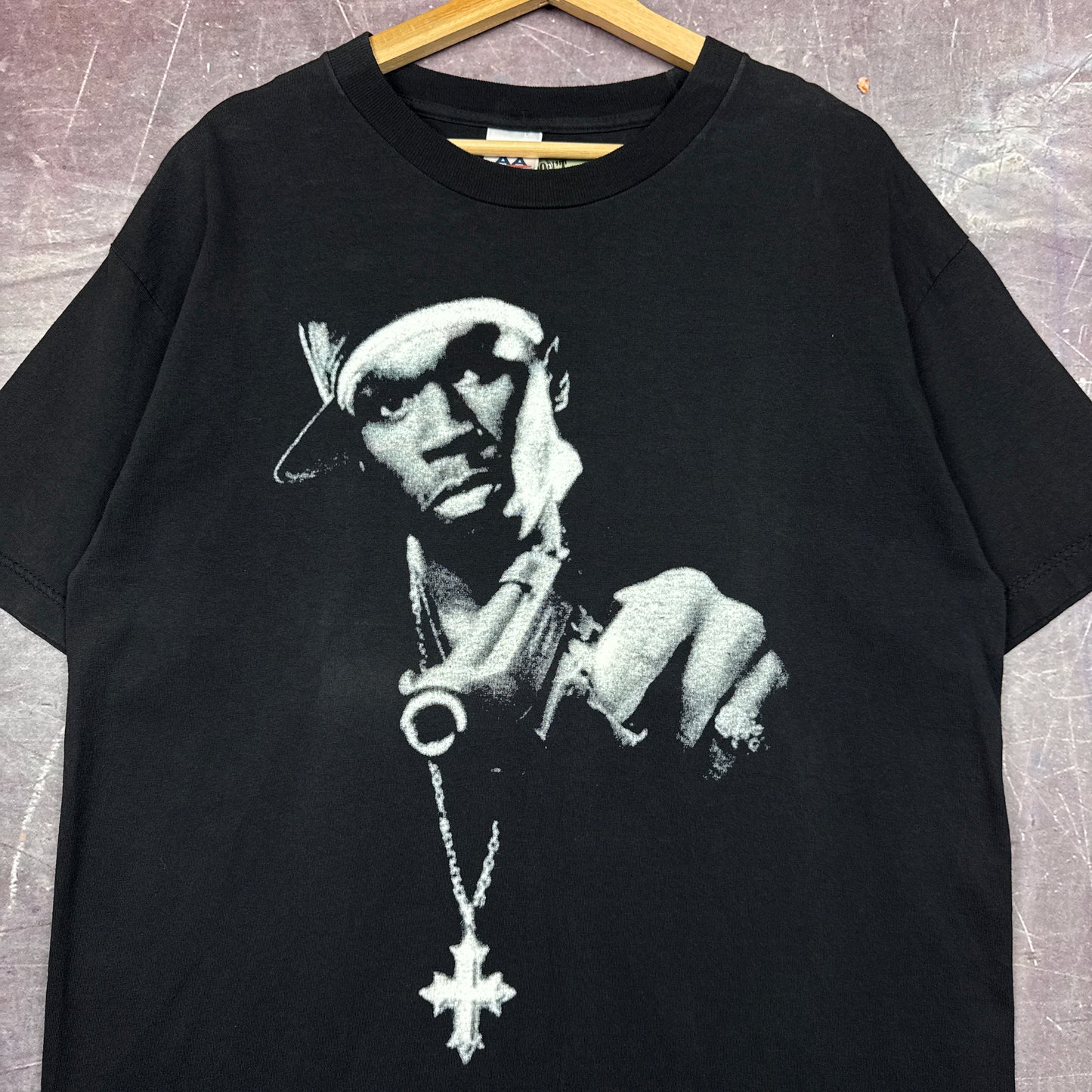 Early 00s Black 50 Cent Graphic Shirt L M52