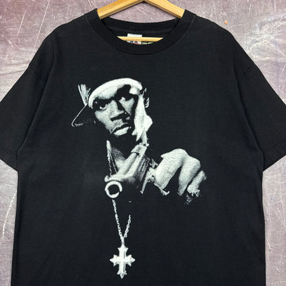 Early 00s Black 50 Cent Graphic Shirt L M52