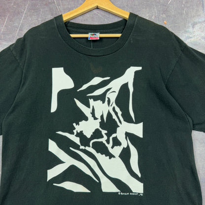 1990 Black Basim Shaat Abstract Art Graphic Shirt L 1075