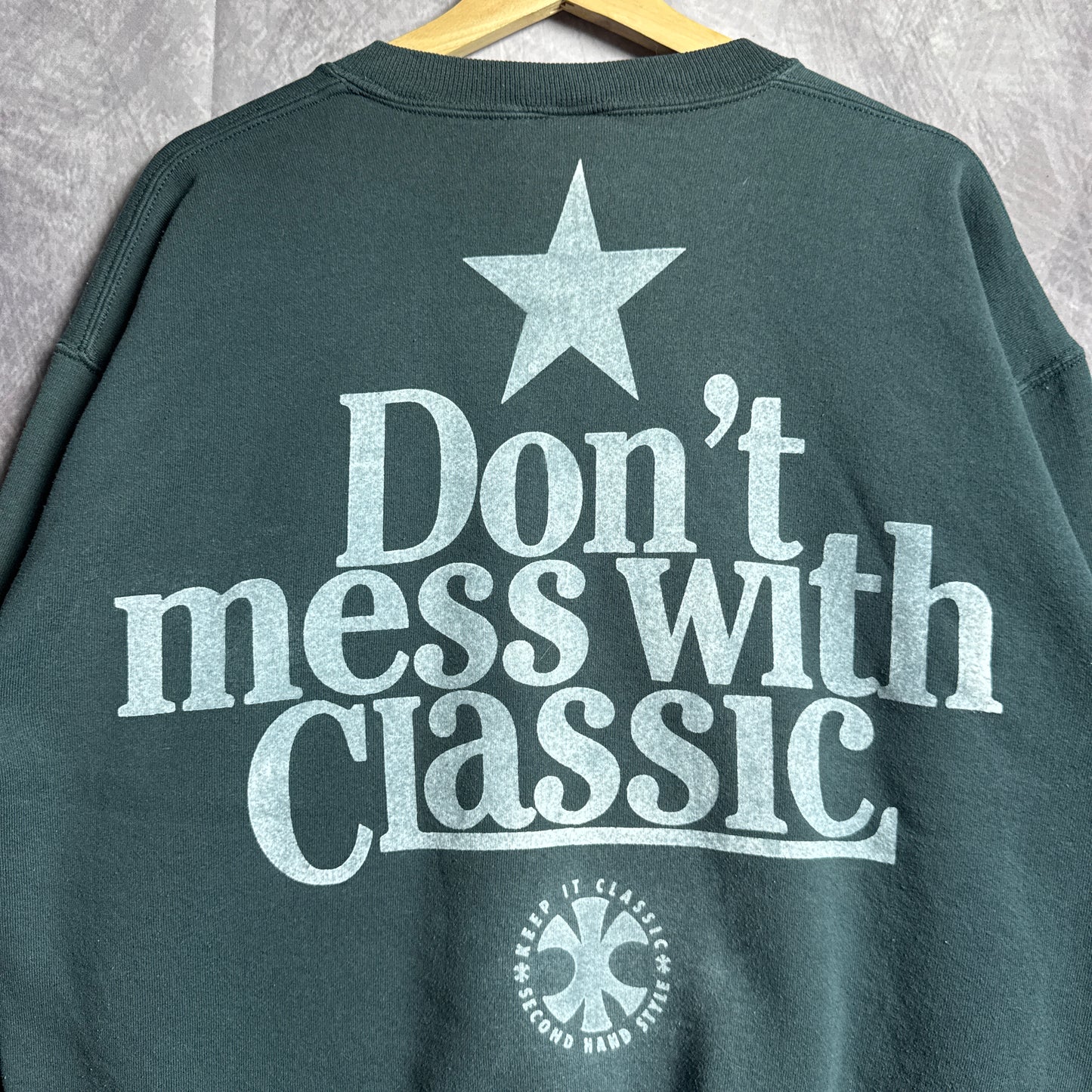 Green Don’t Mess With Classic Texas Longhorns Crewneck Sweatshirt 4405