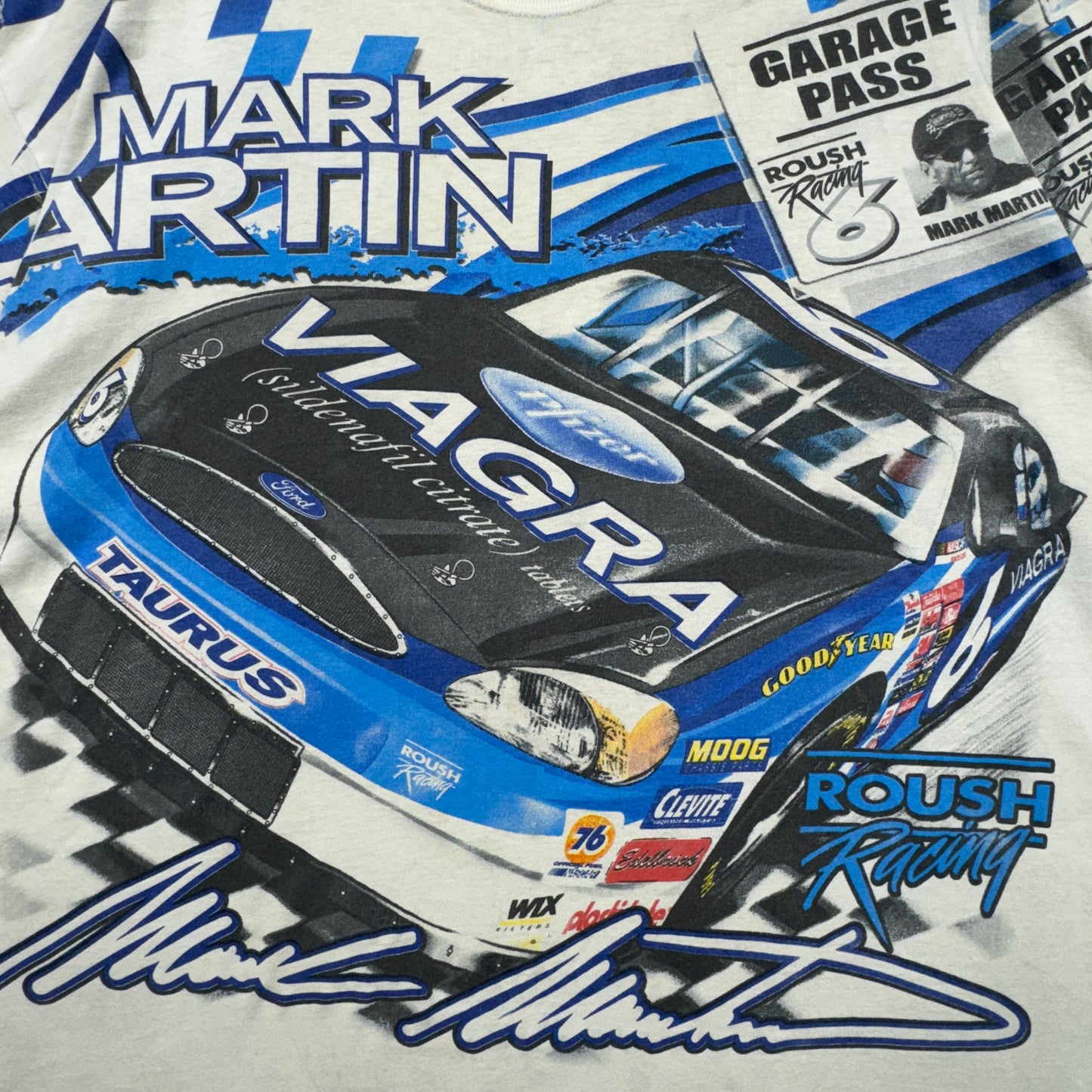 00s White Viagra Nascar Shirt 4074