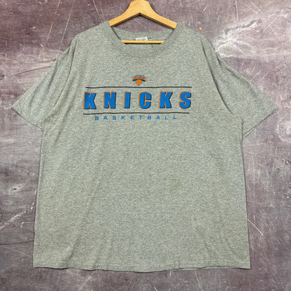 90s Heather Grey New York Knicks Basketball Graphic Shirt XL 2982