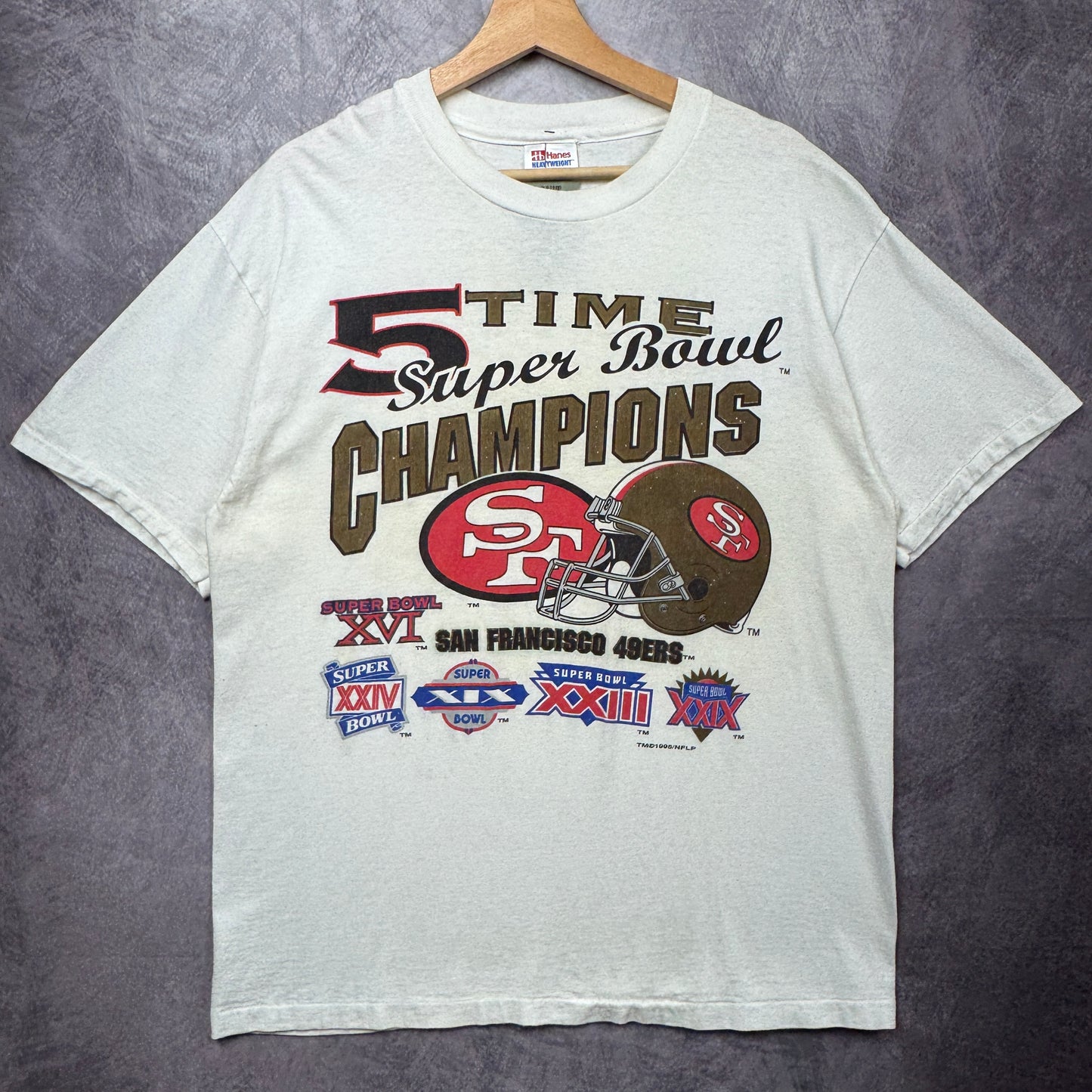 1995 White San Francisco 49ers Shirt 4208