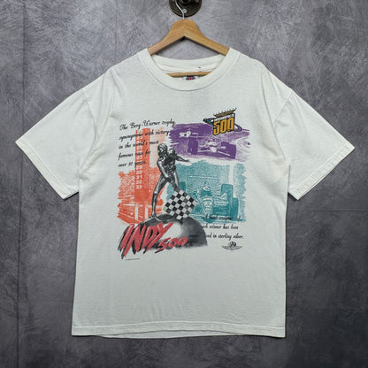 1996 White Indy 500 Tee 3952