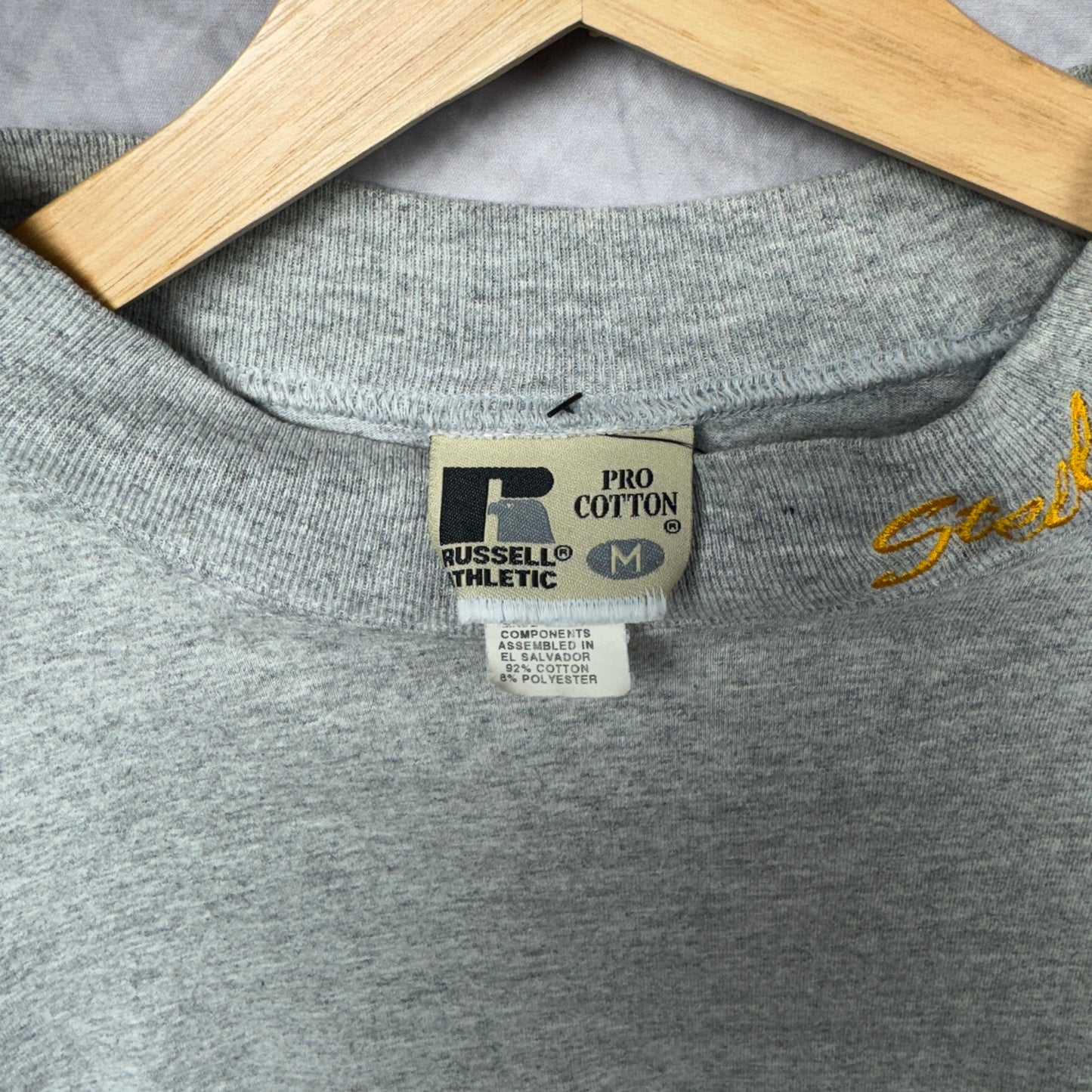 Early 00s Grey Pittsburgh Steelers Mock Neck Shirt 4193