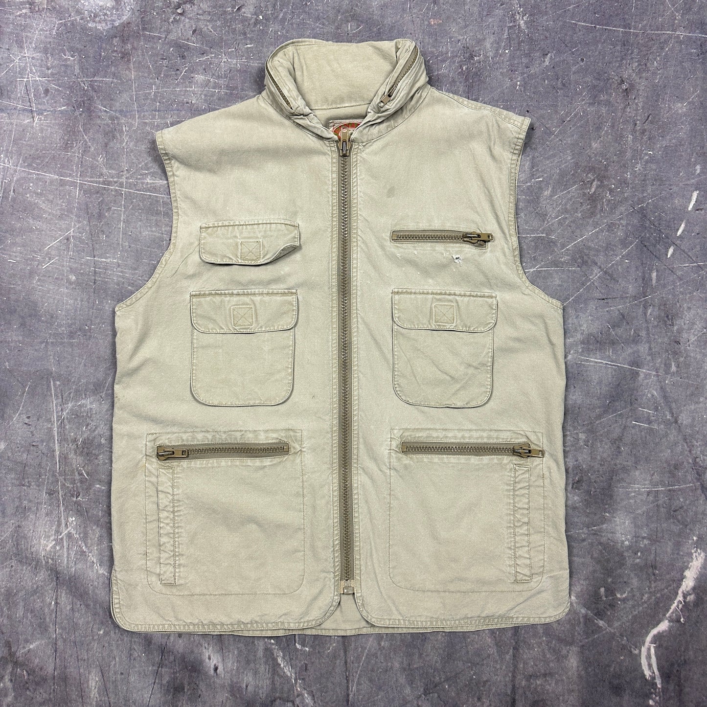 90s Tan Brown Banana Republic Hunting Vest LT82