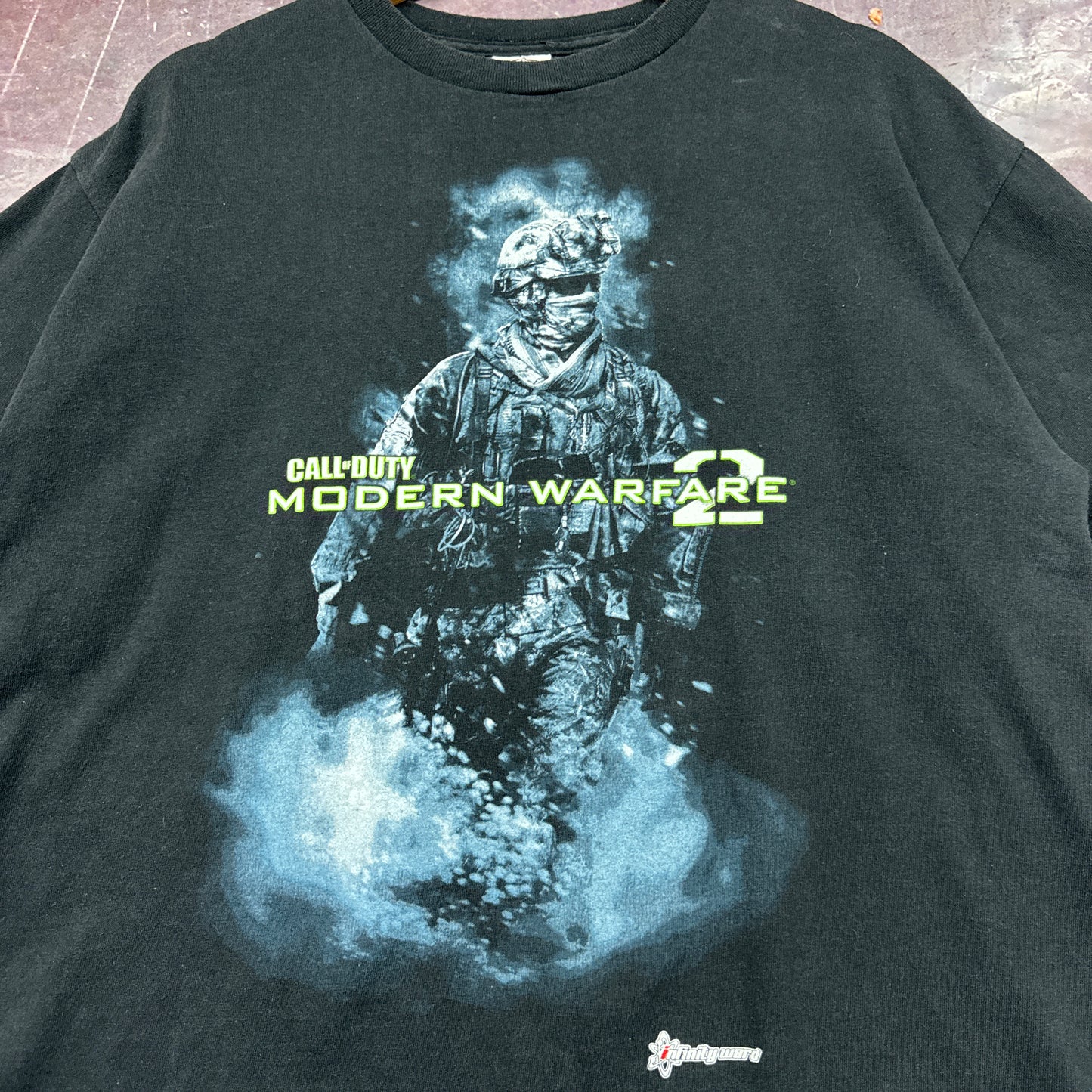 00s Black Call Of Duty Modern Warfare 2 Shirt 3434